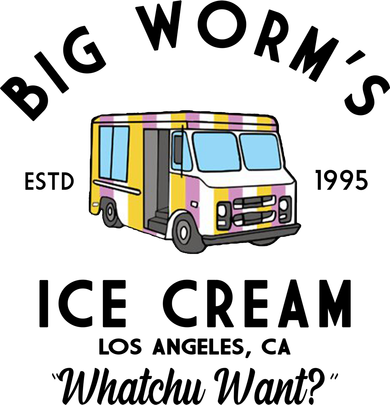 Big Worms Ice Cream Truck Vintage 1995 Beanie