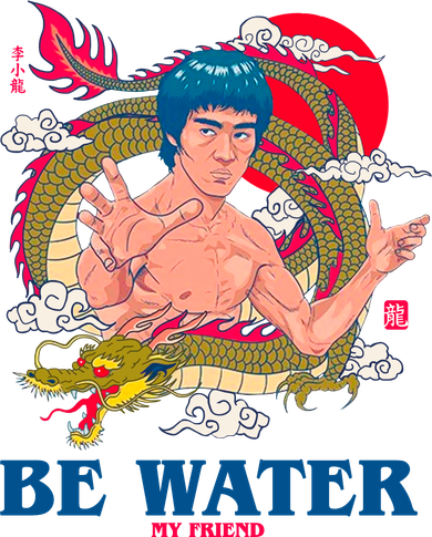 Be Water My Friend Doggie Tank
