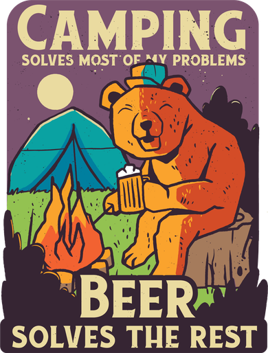 Camping And Beer Funny Women's Tank Top