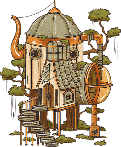 Cottagecore Aesthetic Cute Fairy House Tote Bag
