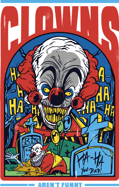 Clowns Aren't Funny Horror Beanie