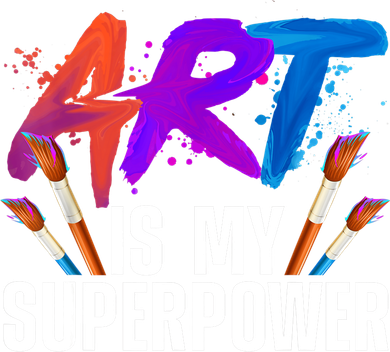 Cool Art For Art Teacher Artist Painter Superpower Kids Sweatshirt