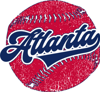 Classic Atlanta, Georgia Baseball Fan Retro Vintage Women's Sweatshirt