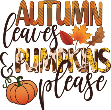 Cute Autumn Leaves And Pumpkins Please Kids Sweatshirt