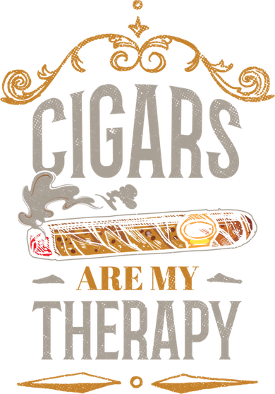 Cigars Are My Therapy Funny Vintage Cigar Gift Toddler Long Sleeve