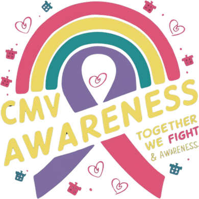 Cmv Awareness Month Ribbon Cmv Awareness Month Rainbow 2024 Gift Women's Sweatshirt