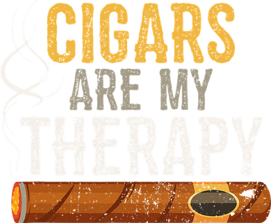 Cigars Are My Therapy Funny Humor Smoking Lover Women's Hoodie