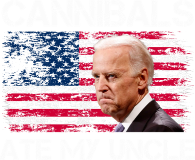 Cannibals Ate My Uncle Us Flag Biden Vinatge Toddler Hoodie