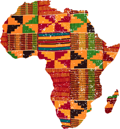 Cool Africa Map Kente Cloth Gift For Men Women African Lover Gift Doggie Tank