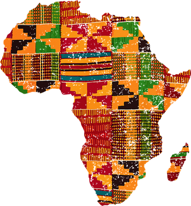 Cool Africa Map Kente Cloth Gift For Men Women African Lover Doggie Tank