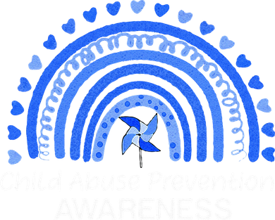 Child Abuse Prevention Awareness Blue Boho Rainbow Pinwheel Women's Hoodie