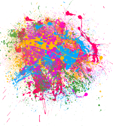 Colorful Artsy Paint Splat Toddler Hoodie