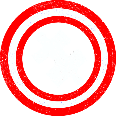 Captain Autism Distressed Shield Coaster