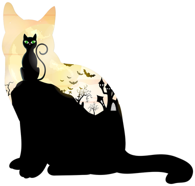Black Cat Spooky Town Toddler Hoodie