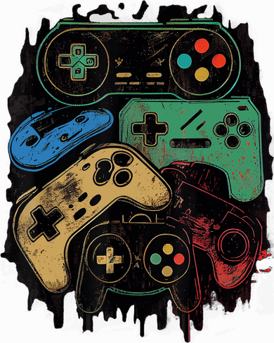 Control All The Things Video Game Controller Gamer Graphic Pajama Set