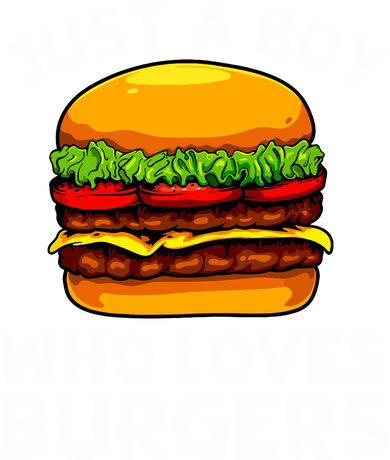 Cool Burger Art For Boy Hamburger Cheeseburger Lover Toddler Hoodie