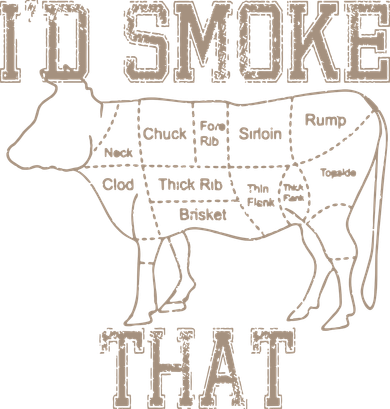 Chef Butcher Cook BBQ Id Smoke That Cow Beef Funny Gift Kids T-Shirt
