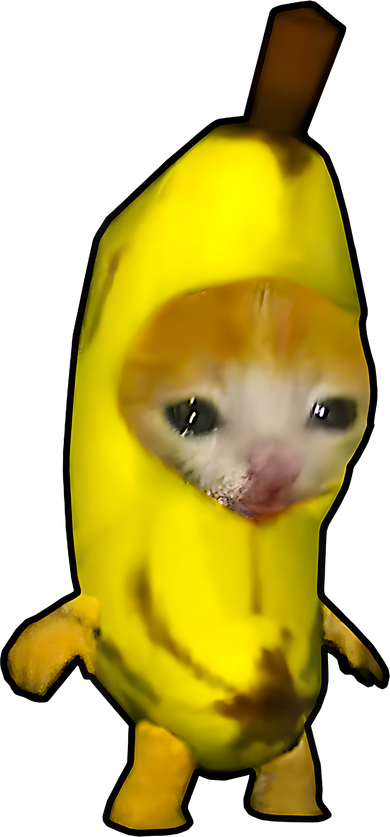 Cute Banana Cat Happy Bananacat Meme Kitty Cat Lovers Meme Coaster