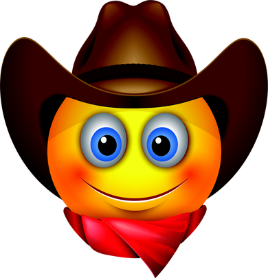 Cowboy Emoji Smiley Women's Sweatshirt