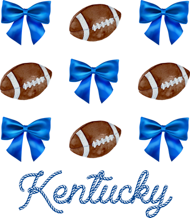 Coquette Bow Football Kentucky Lover Toddler T-Shirt