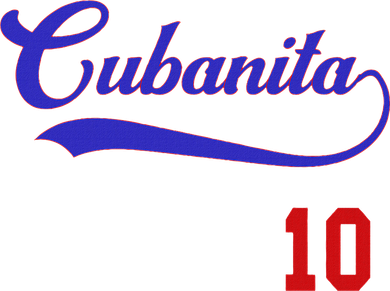 Cubanita Baseball Flag Souvenir Cubana Cuba Women Girl Doggie Tank