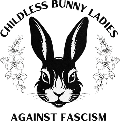 Childless Bunny Lady Rabbit Mom Democrat Vote Blue Golf Towel