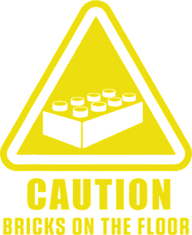 Caution Bricks On Floor Building Blocks Master Builder Hat