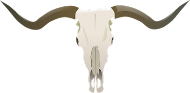 Cow Bull Steer Skull Cattle Longhorn Western Mousepad