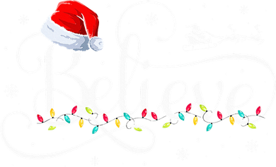 Christmas Believe Santa Claus Funny Family Matching Long Sleeve Shirt