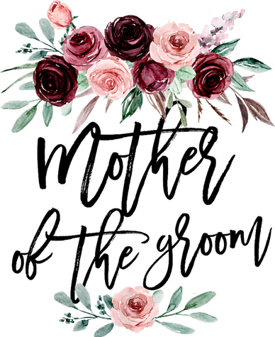 Cute Bridal Shower Wedding Flower Design Mother Of The Groom Women's Hoodie