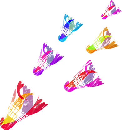 Colorful Badminton Shuttlecock Art Sports Women's Tank Top