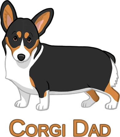 Cute Black Tricolor Pembroke Corgi Dad Dog Lovers Long Sleeve Shirt