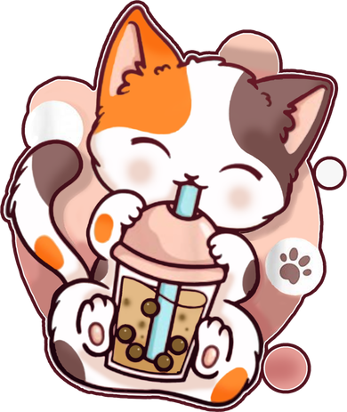 Cat Boba Tea Kawaii Kids T-Shirt
