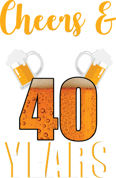 40th Birthday Cheers & Beers To 40 Years Toddler Sweatshirt