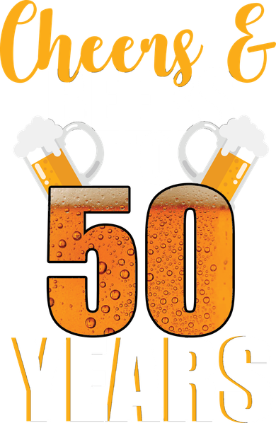 50th Birthday Cheers & Beers To 50 Years Kids Sweatshirt