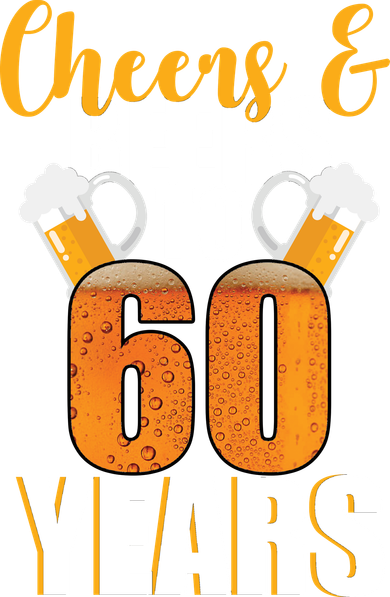 60th Birthday Cheers & Beers To 60 Years Kids T-Shirt