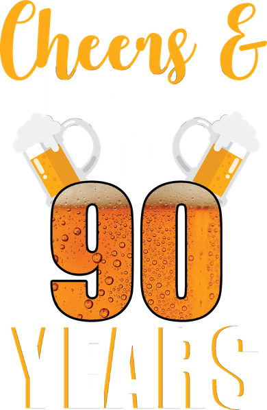 90th Birthday Cheers & Beers To 90 Years Baby Bodysuit