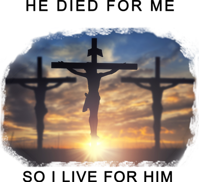 Christian Bible Verse Jesus Died For Me Button
