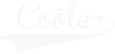 COOTER Baseball Vintage Retro Font Button