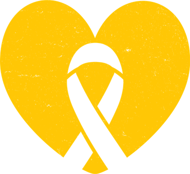 Childhood Cancer Awareness Heart Ribbon Pocket Kids Hoodie