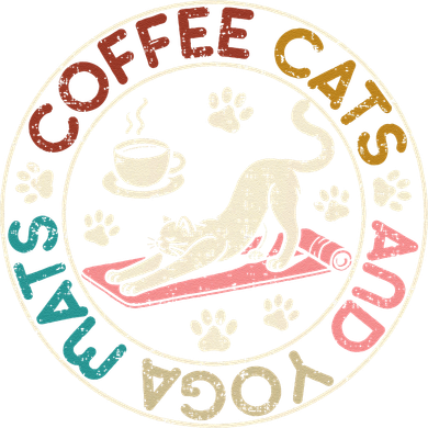Coffee Cats And Yoga Mats Funny Cats And Yoga Lover Coffee Mug