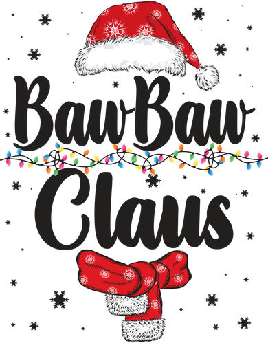 Cute Christmas Baw Baw Claus Button