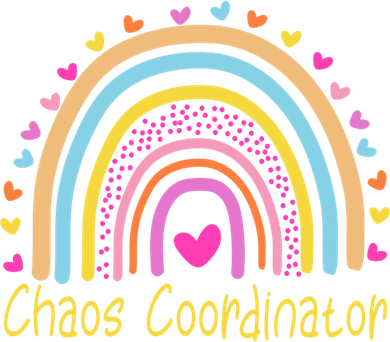 Childcare Chaos Coordinator Teacher Daycare Provider Rainbow Gift Mousepad