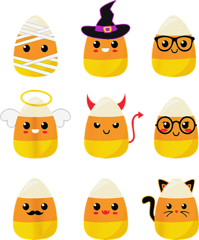 Candy Corn Costume Characters Cute Halloween Women's Hoodie