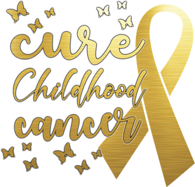 Cure Childhood Cancer Butterflies Ribbon Kids Hoodie