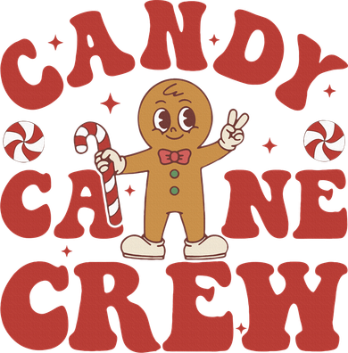 Candy Cane Crew Cookie Merry Christmas Gingerbread Cute  Mousepad