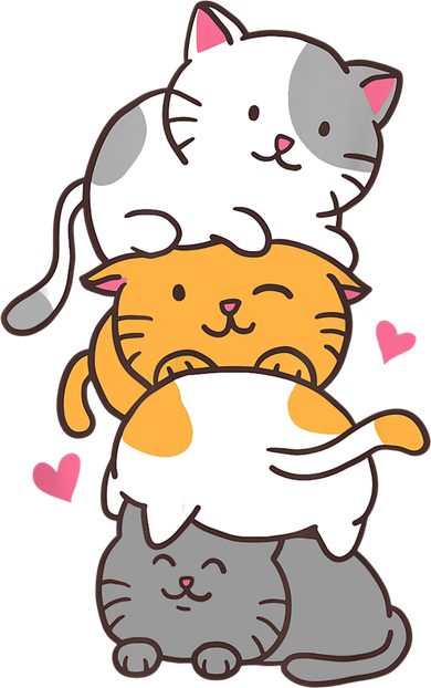 Cat Cats Cute Kitty Pile Anime Kawaii Neko Gift TShirt Tank Top