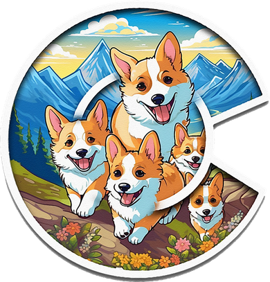 Colorado Corgi Cute Dog in the Rocky Mountains Toddler Long Sleeve