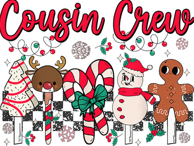 Cousin Crew Christmas Squad Family Matching Cousin Club Kid Women's Tank Top