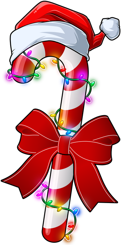 Cute Christmas Candy Cane Mousepad